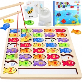 Wooden Magnetic Fishing Game (fishing01)