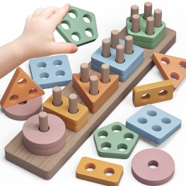 Solid Wood Montessori Toys (a53st)