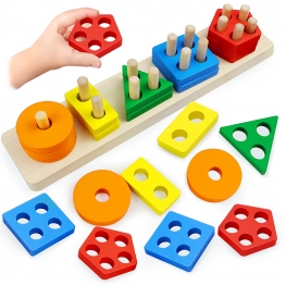 Wooden Sorting & Stacking Toys (a15st)